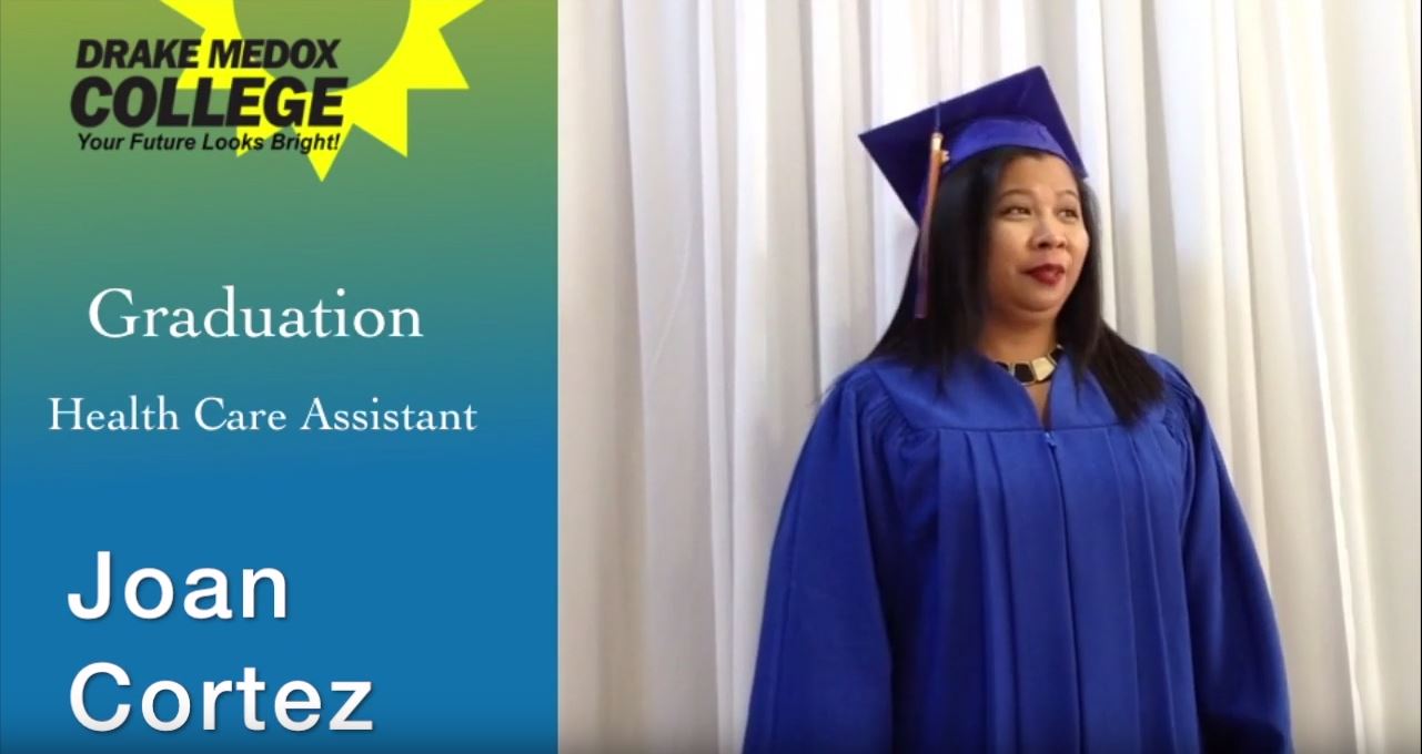 Joan Cortez - Healthcare Assistant Graduate, Drake Medox College