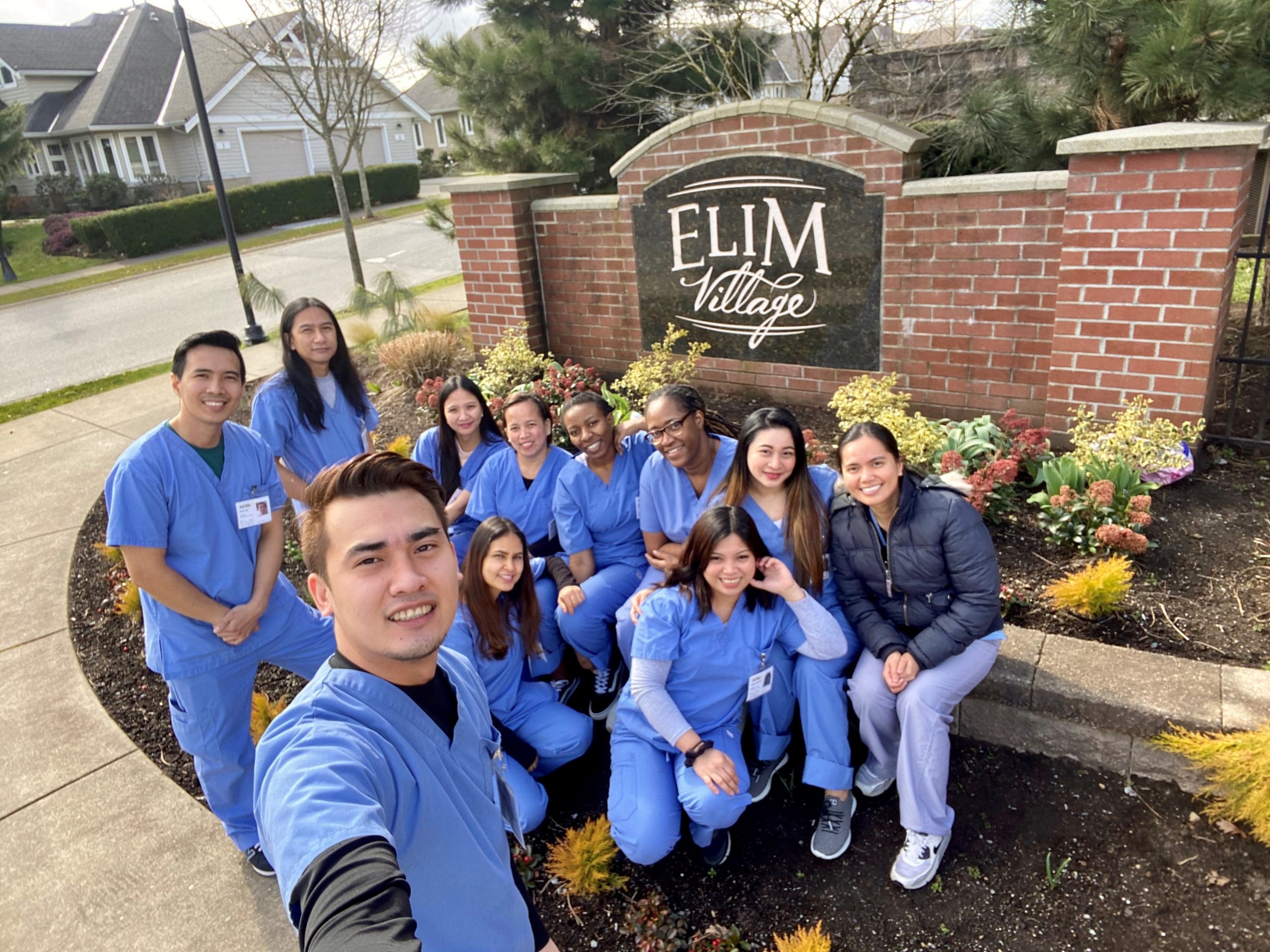 HCA students enjoying practicum @ Elim VIllage in Surrey