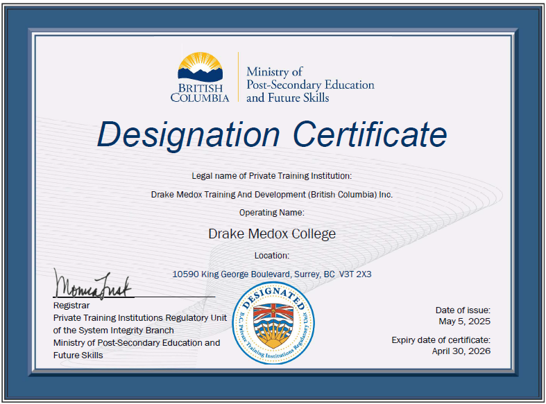 PTIB Certificate Surrey 2023